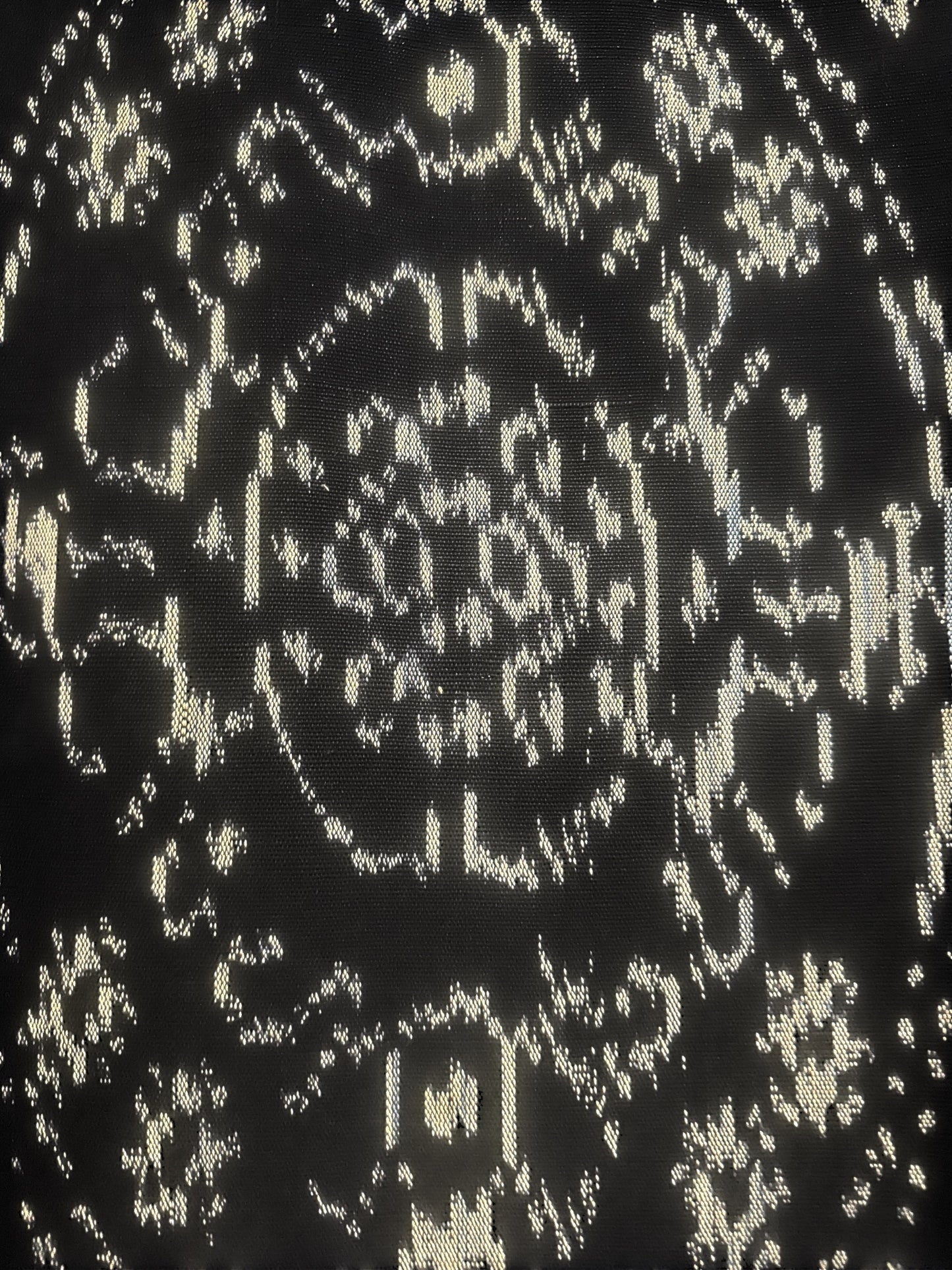 Ikat Woontextiel – Sumba, Indonesië – 240 × 120 cm, Donkerblauw