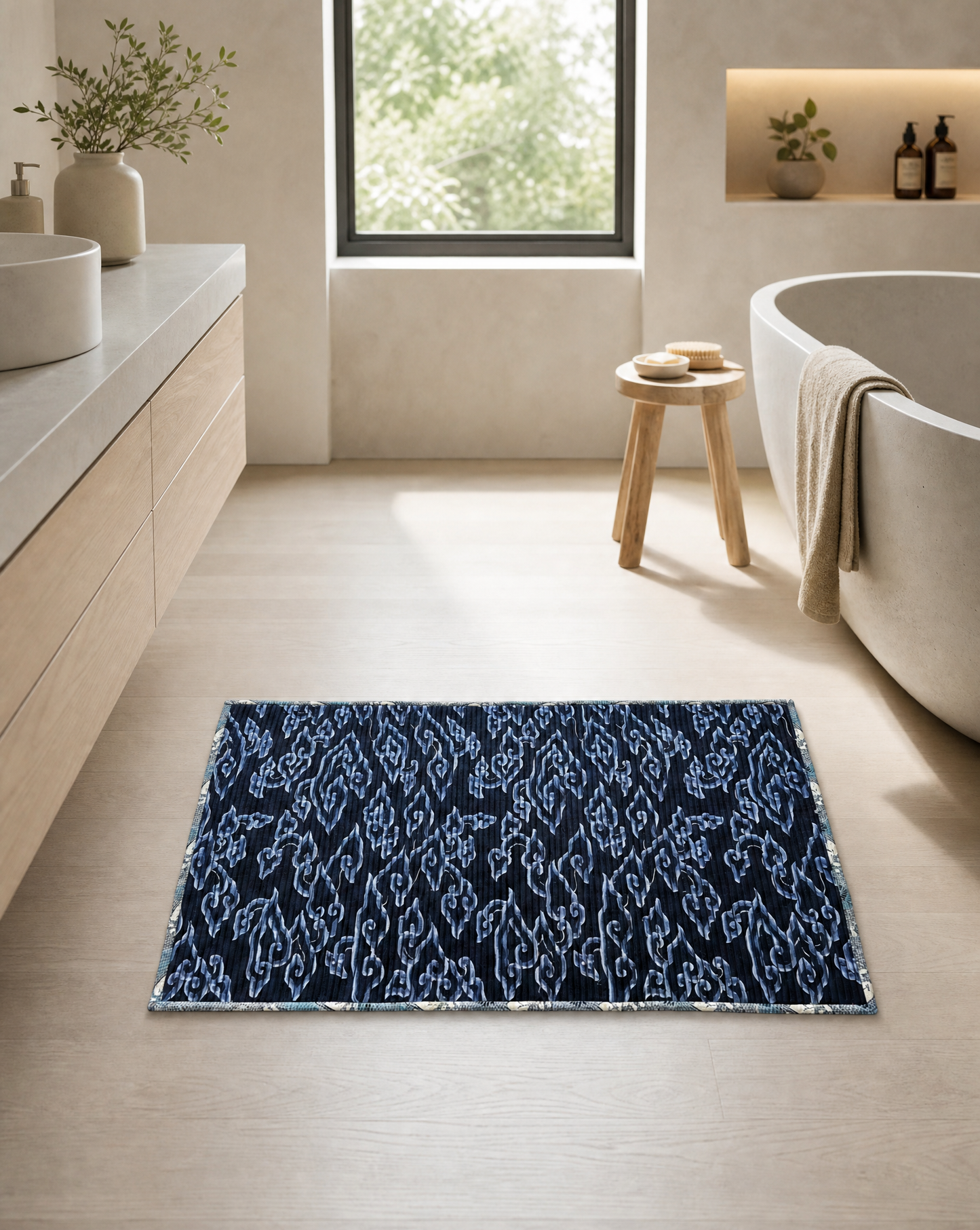 Dubbelzijdige batik vloermatten