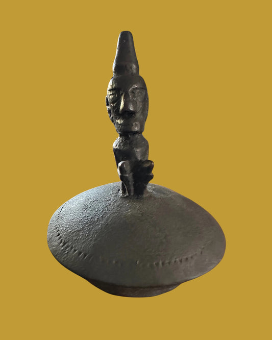 Batak Guri-Guri Stopper – Handgesneden Hout uit Sumatra (S)