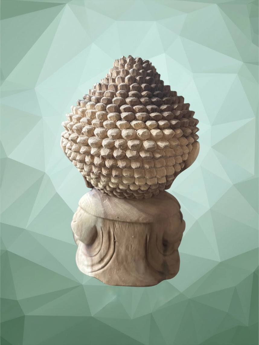 Handgesneden Baby Buddha Small — Origin Java 30 cm hoog