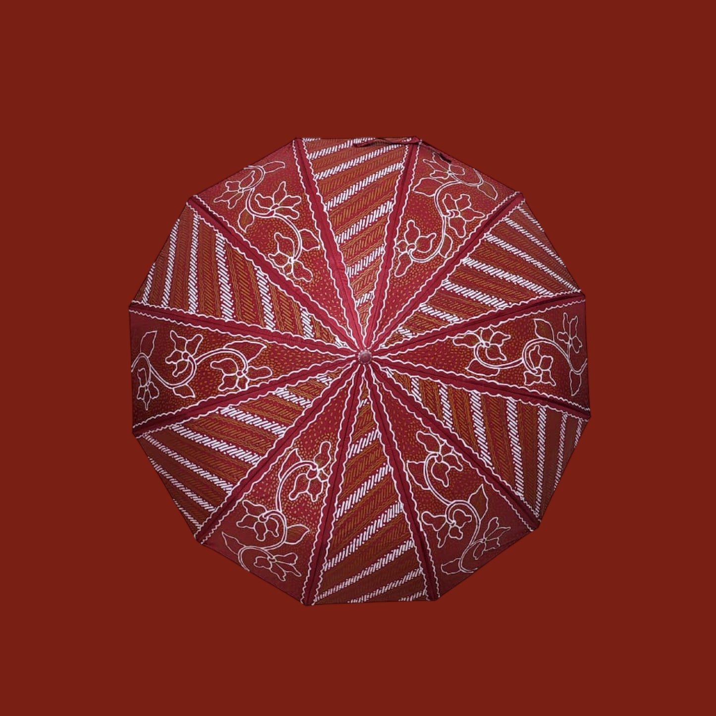Hand gebatikte paraplu (groot formaat diameter 118 cm)