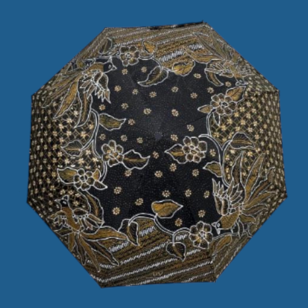 Hand gebatikte paraplu (diameter 96 cm)