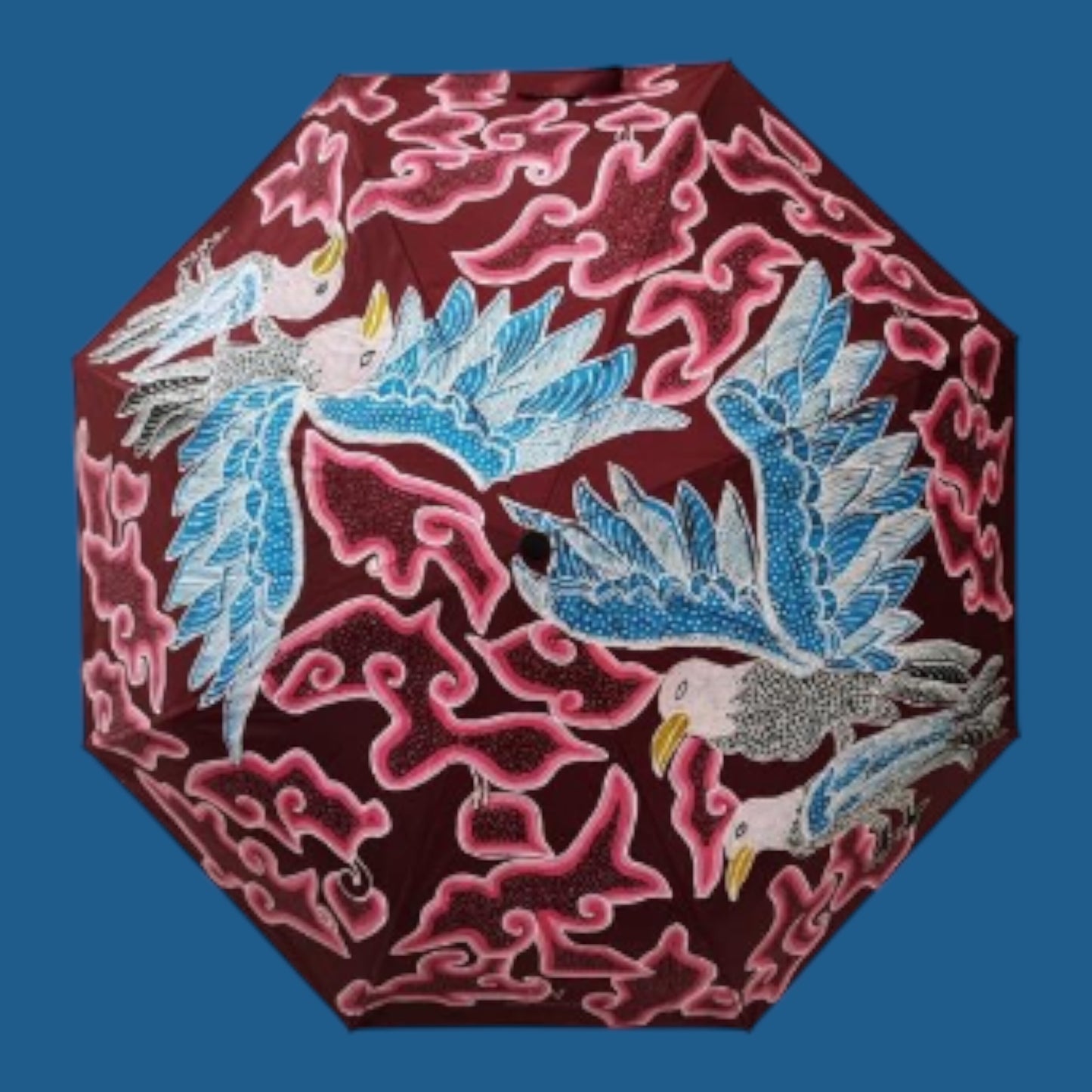Hand gebatikte paraplu (diameter 96 cm)